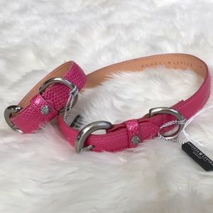 Genuine Lizard Dog Collar Dog/Her/Him Matching Set